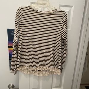 Cute striped exhilaration top